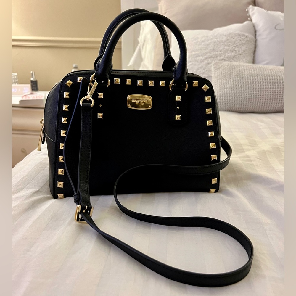 Michael Kors studded black handbag